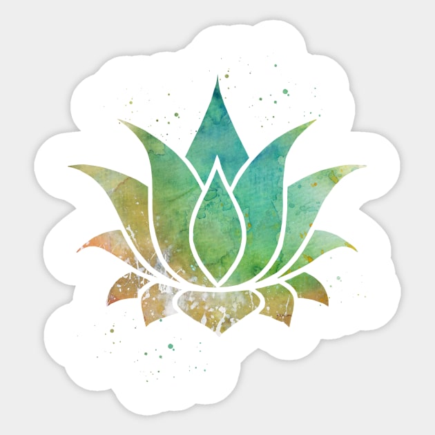 Lotus Sticker by erzebeth